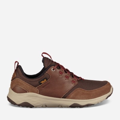 Teva Arrowood Venture WP - Men's Teva Lace Ups - Brown | India (DLIU76204)